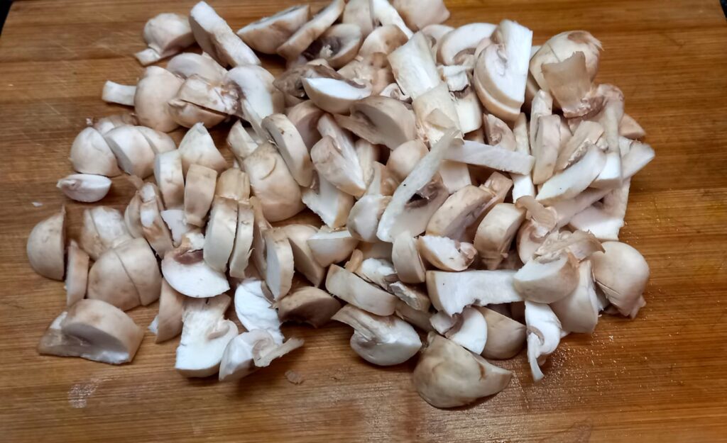 mushroom chopped for cooking