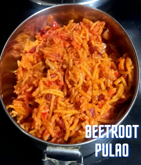 Beetroot Pulao Recipe| Kid’s Lunch Box Recipe|