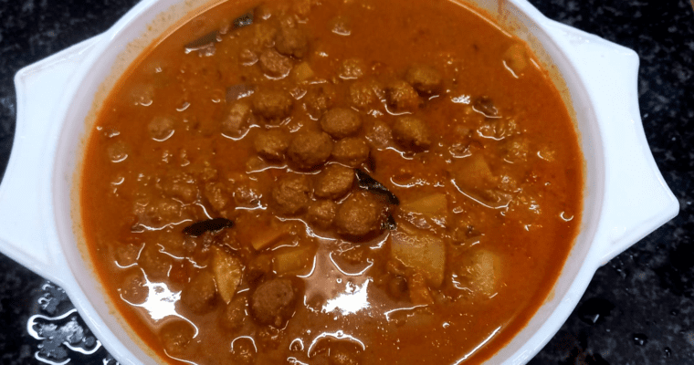 Soya Chunks Potato Curry| Meal Maker Curry Soya Curry Recipe|